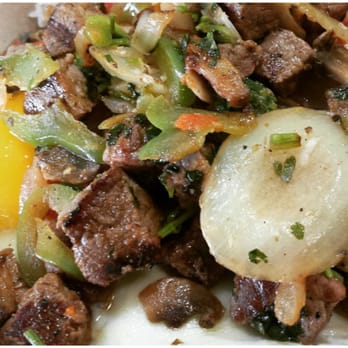 Green Tomato Grill - Steak & eggs..sunny side up - New American Near Me - Orange, California