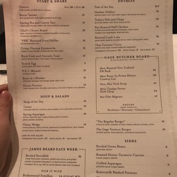 The Gage - Menu - New American Near Me - Chicago, Illinois The Gage - Menu - New American Near Me - Chicago, Illinois