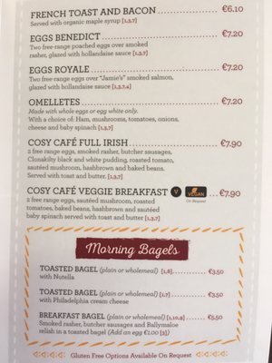 Menu photo 4 Cosy Cafe Kinsale, CO Menu photo 4 Cosy Cafe Kinsale, CO