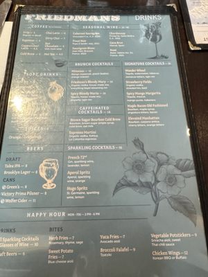 Menu photo 6 Friedman's New York, NY