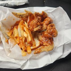 Harold's Chicken Shack - Chicken and fries