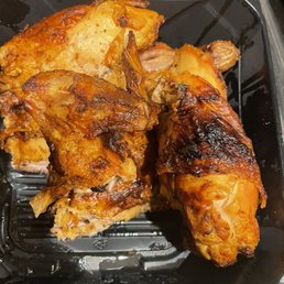 Burnt and dry chicken Burnt and dry chicken