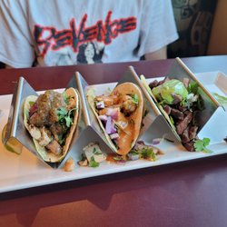 Street Tacos, Beef, Chicken and shrimp
