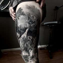 Cypress Tattoo - Realistic bear tattoo