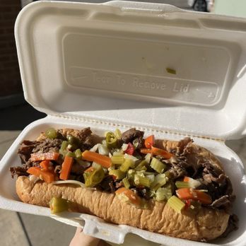 Hollywood Deli - Delicious Italian beef dipped!! - Sandwiches Near Me - Chicago, Illinois