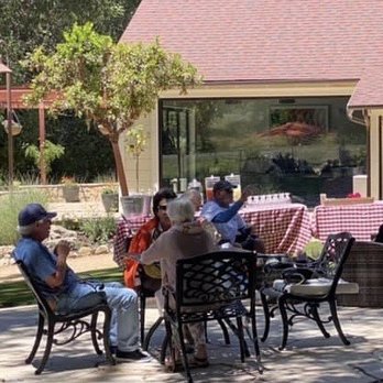 Halter Ranch - Great lunch on a peaceful wooded patio, shaded by great mighty oak trees. - Wineries Near Me - Paso Robles, California Halter Ranch - Great lunch on a peaceful wooded patio, shaded by great mighty oak trees. - Wineries Near Me - Paso Robles, California