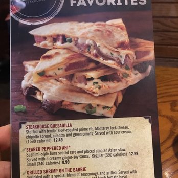 Outback Steakhouse - Steakhouse Quesadilla - Steakhouses Near Me - Colonial Heights, Virginia