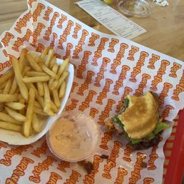 Double Slider & Fries with their delicious sauce.