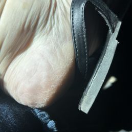 Literally my heel in the car at the nail salon Literally my heel in the car at the nail salon