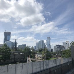 Views of downtown from the roof deck