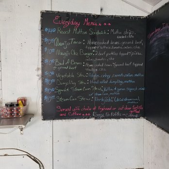 DNM Grillen Native - The Menu (Mutton Sandwich at the top) - American Near Me - Shiprock, New Mexico