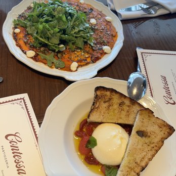 Contessa - Boston - Squash carpaccio and burrata - Italian Near Me - Boston, Massachusetts Contessa - Boston - Squash carpaccio and burrata - Italian Near Me - Boston, Massachusetts
