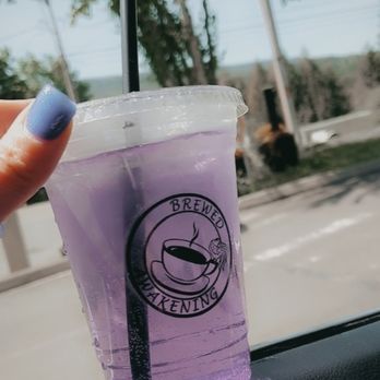 Brewed Awakening - Purple Awake Energy has arrived! Add sparkle to any drink to jazz up your day! - Coffee & Tea Near Me - Snoqualmie, Washington Brewed Awakening - Purple Awake Energy has arrived! Add sparkle to any drink to jazz up your day! - Coffee & Tea Near Me - Snoqualmie, Washington