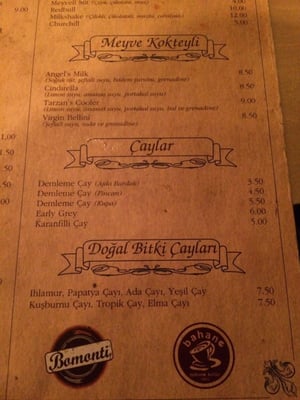 Menu photo 6 Bahane Kültür Istanbul, 34