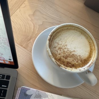 Grounded Coffee - The Pumpkin Latte - delicious. Loved the housemade pumpkin syrup - Coffee & Tea Near Me - Newport News, Virginia