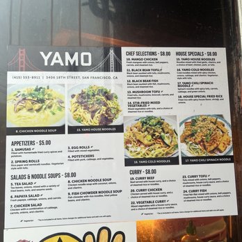 Yamo - menu - Burmese Near Me - San Francisco, California
