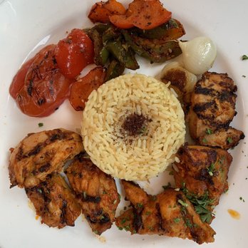 Cafe Santorini - Chicken Kabob - Italian Near Me - Pasadena, California