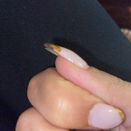 Day two after paying $75 to get these done! Mind you this was a refill not a full set!