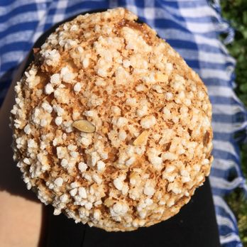 Albemarle Baking Company - Can't remember what this was called - it's like a fluffy almond muffin with a crackled sugar topping. Delicate and sweet and elegant - Bakeries Near Me - Charlottesville, Virginia
