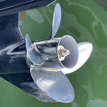 Cool Breeze Marine - New propeller installed on a 98 Bayliner Rendezvous. - Boat Repair Near Me - Osage Beach, Missouri Cool Breeze Marine - New propeller installed on a 98 Bayliner Rendezvous. - Boat Repair Near Me - Osage Beach, Missouri