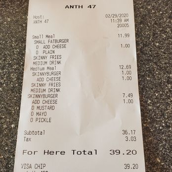 Fatburger - Notice the 1st price for the kids meal...11.99.   The price should have been 9.69 - Fast Food Near Me - Henderson, Nevada