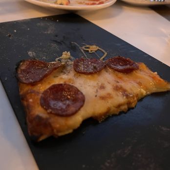 AMBAR Restaurant, Chicago - Sujuk Flatbread (1 piece out of the 5, one order is a whole long flatbread) - Desserts Near Me - Chicago, Illinois AMBAR Restaurant, Chicago - Sujuk Flatbread (1 piece out of the 5, one order is a whole long flatbread) - Desserts Near Me - Chicago, Illinois