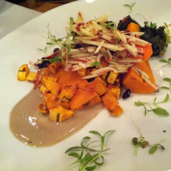 Red Haven - [BROIL] broiled squash, chili, apple, kale, & paw paw 'dressing' - Tapas/Small Plates Near Me - Okemos, Michigan