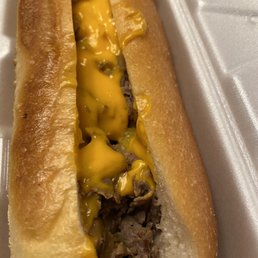 Cheesesteak with whiz Cheesesteak with whiz
