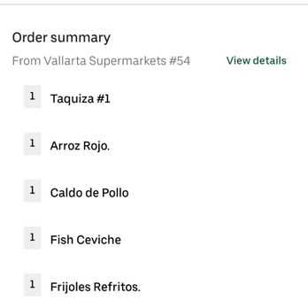 Vallarta Supermarkets - I paid uber $73.55 for spoiled caldo with just juice and chicken no vegetables, cold rice - Grocery Near Me - Indio, California Vallarta Supermarkets - I paid uber $73.55 for spoiled caldo with just juice and chicken no vegetables, cold rice - Grocery Near Me - Indio, California