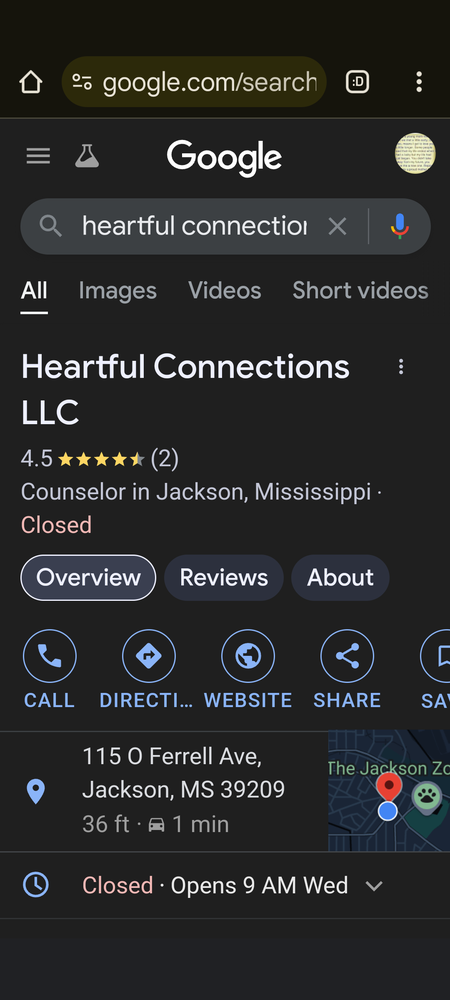 Heartful Connections - grief counselor in Jackson, MS