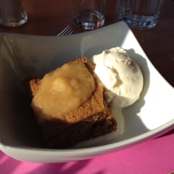 Keel Row - Sticky Apple pudding with Apple confit and ice cream - delicious!