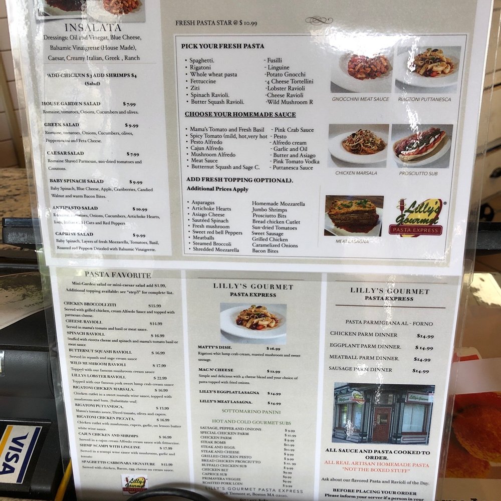 Lilly's Gourmet Pasta Express - Italian Near Me - Boston, Massachusetts Lilly's Gourmet Pasta Express - Italian Near Me - Boston, Massachusetts