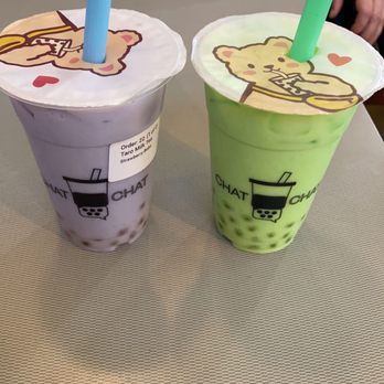 Chat Chat Boba - Taro & Honeydew - Bubble Tea Near Me - Orem, Utah