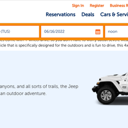 Budget Rent A Car - Their website