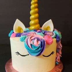 Delectable Delights Homemade Creations - Unicorn cake