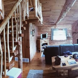 Camp 20 Cabins - Inside the Rustic Luxury cabin at Camp 20 Cabins