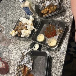 The aftermath of our dinner! (It was delicious if you can't tell) The aftermath of our dinner! (It was delicious if you can't tell)