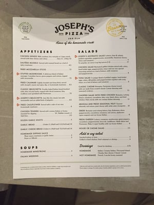 Joseph's Pizza on Main St by null