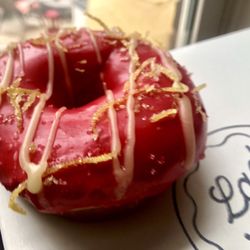 Lady Glaze Doughnuts - Raspberry Lemonade  Lady Glaze Doughnuts - Hamilton