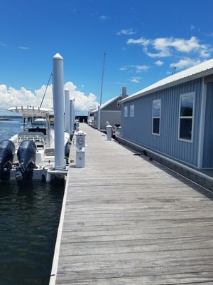 The Houseboats of Seville Harbour by null