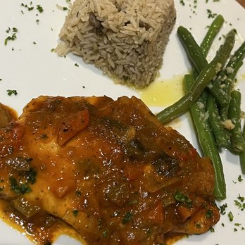 The Infinity - a plate of food with rice and green beans - Bars Near Me - Oyster Bay, New York The Infinity - a plate of food with rice and green beans - Bars Near Me - Oyster Bay, New York