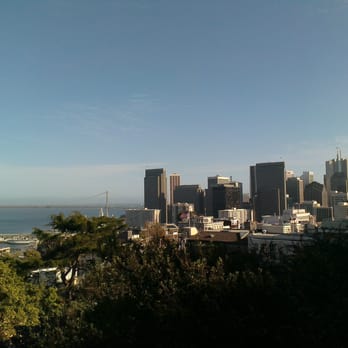 Filbert Steps - View from bottom of Coit Tower after reaching the top of the steps.  It's breathtaking!! - Local Flavor Near Me - San Francisco, California