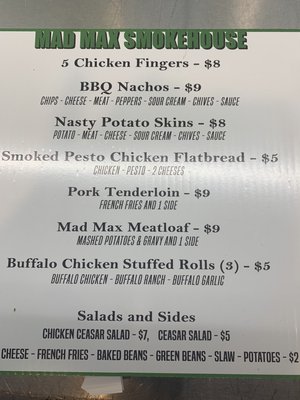 Menu photo 1 Mad Max Smokehouse Sheridan, IN Menu photo 1 Mad Max Smokehouse Sheridan, IN