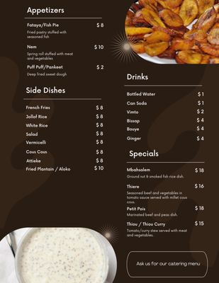 Menu photo 2 220 African Restaurant Bronx, NY Menu photo 2 220 African Restaurant Bronx, NY