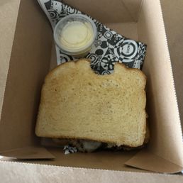 Jerked chicken on sourdough Jerked chicken on sourdough