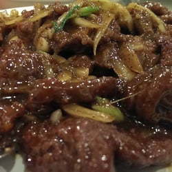 Beef tenderloin in a black pepper sauce. So spicy, so yummy!