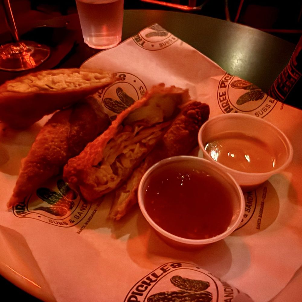 Lovejoy's Pickle Room - Veggie Egg Rolls w/ Avocado - Chinese Near Me - Santa Barbara, California Lovejoy's Pickle Room - Veggie Egg Rolls w/ Avocado - Chinese Near Me - Santa Barbara, California