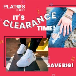 Plato's Closet - We have a year-round Clearance section for you! Additional savings of 30% to 80% every day!