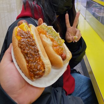 Boulevard Drinks - Grilled Spicy Sausage with Cheese & Chili. Grilled Hot Dog w/ Sauerkraut, Red Onions & Relish. - Hot Dogs Near Me - Jersey City, New Jersey