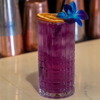 Skewers Kabob House! - a purple drink with a blue flower - Mediterranean Near Me - Modesto, California Skewers Kabob House! - a purple drink with a blue flower - Mediterranean Near Me - Modesto, California